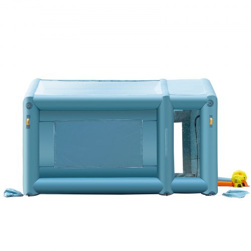 Cabina de Pintura Inflable Portátil, 396.24 x 243.8 x 243.8 cm Cabina de Pulverización Inflable, Carpa de Pintura para Autos con Sistema de Filtro de Aire y 2 Ventiladores, Carpa de Pulverización ...