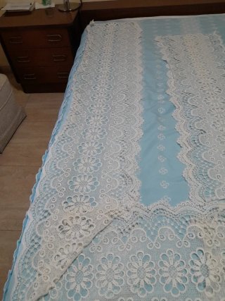 Entredos de Encaje Guipur Beige