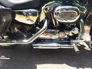 Harley-Davidson Azul Plata Custom