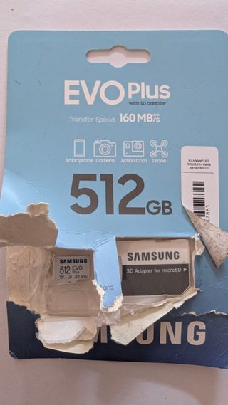 Samsung 512GB con garantia EVO Plus MicroSDXC