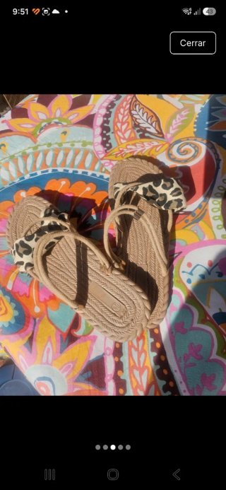 Sandalias Beige Multicolor
