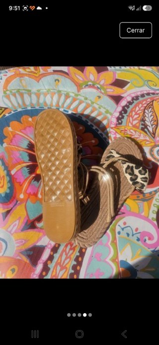 Sandalias Beige Multicolor