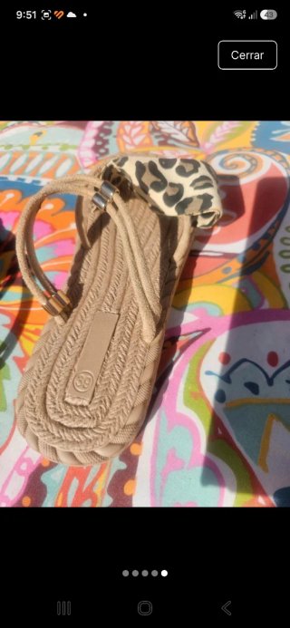Sandalias Beige Multicolor