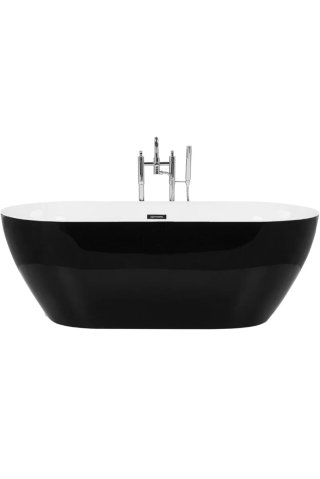 Bañera negra y blanca