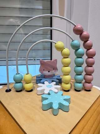 Cubo actividades madera bebé