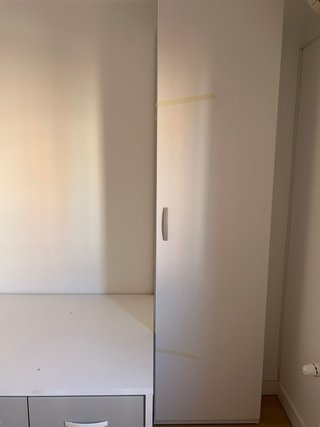 Dormitorio juvenil blanco y gris