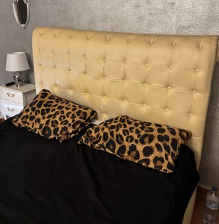 Cama tipo barco beige 2m