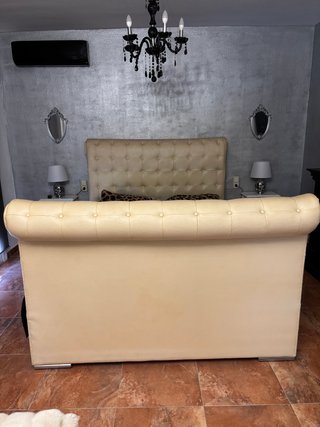 Cama tipo barco beige 2m