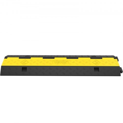 Rampas de Protección de Cable, 4 Paquetes de 2 Canales, Bache de Velocidad, 101x24.5x5 cm, Bache Modular de Caucho con Capacidad de Carga de 4989.5 kg, Rampas de Cable para Protección de Cables en...