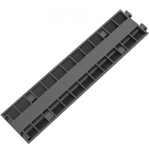 Rampas de Protección de Cable, 4 Paquetes de 2 Canales, Bache de Velocidad, 101x24.5x5 cm, Bache Modular de Caucho con Capacidad de Carga de 4989.5 kg, Rampas de Cable para Protección de Cables en...
