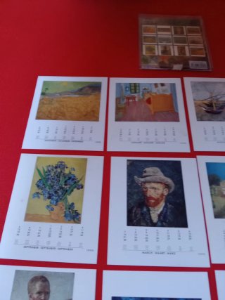 POSTALES VAN GOHG CALENDARIO 1999