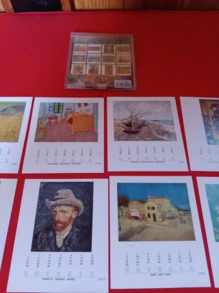 POSTALES VAN GOHG CALENDARIO 1999