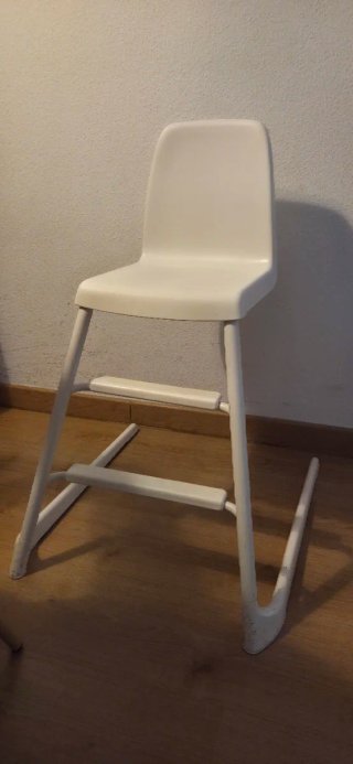 Silla alta Ikea Langur blanca