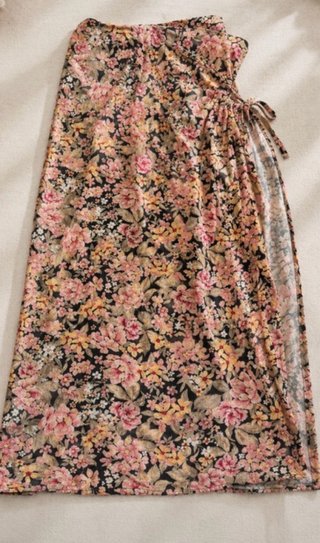 Falda midi estampada