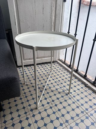 Mesas Auxiliares Bandeja Ikea Blancas