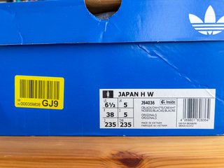 Adidas JAPAN - Zapatillas altas negras talla 38