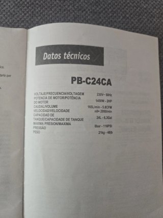Compresor de aire 25L