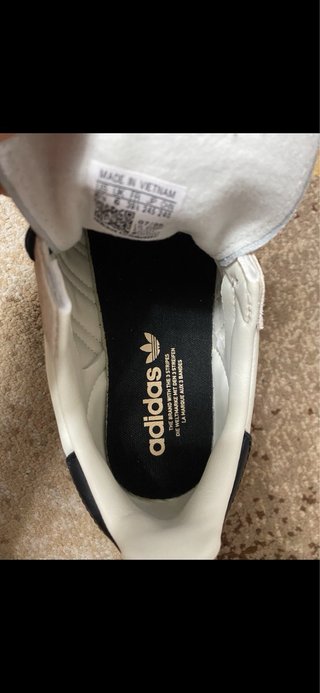 Zapatillas Adidas Samba JP T-39,5  Beige/Negro