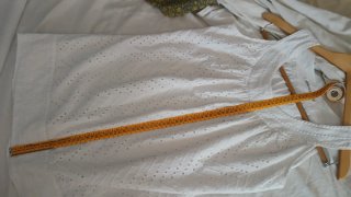 Vestido blanco algodón de la marca Orcelly Talla M