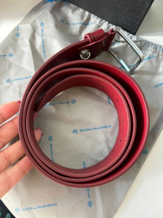 Cintura Piquadro Rossa Pelle