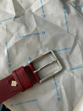 Cintura Piquadro Rossa Pelle