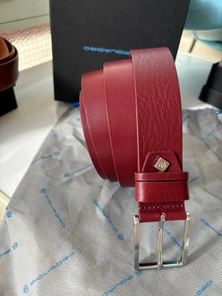Cintura Piquadro Rossa Pelle
