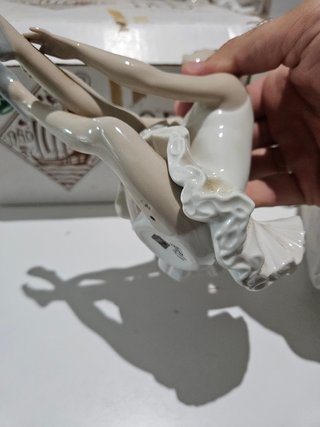 Figuras Lladro Bailarina Sentada Porcelana