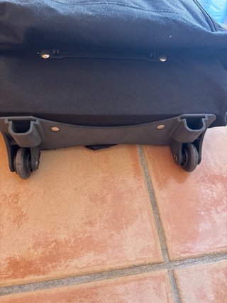 Mochila El Corte Inglés Viajes Negra y Blanca