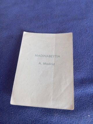 Cromo antiguo de fútbol