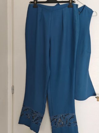Completo elegante donna blu