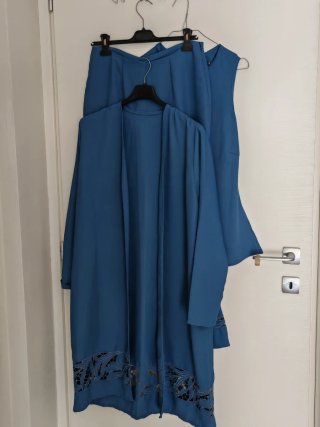 Completo elegante donna blu