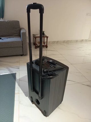Altavoz Karaoke con Ruedas y Micrófonos