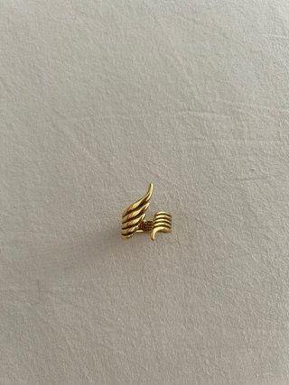 Anillo bañado en oro Singularu ajustable