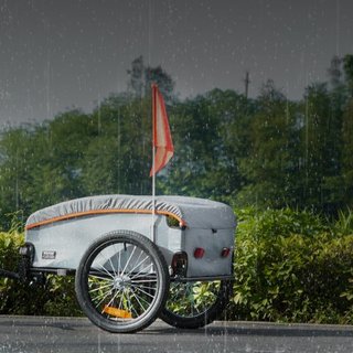 Remolque de Carga para Bicicleta, Capacidad de Carga de 88/100/160 lbs, Carro de Bicicleta de Alta Resistencia, Almacenamiento Compacto Plegable con Enganche Universal