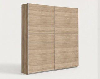 Guardaroba con ante scorrevoli in legno e metallo