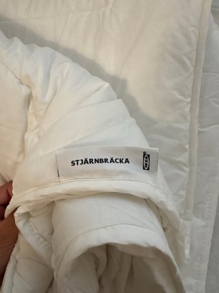 Edredón cama pequeña IKEA blanco