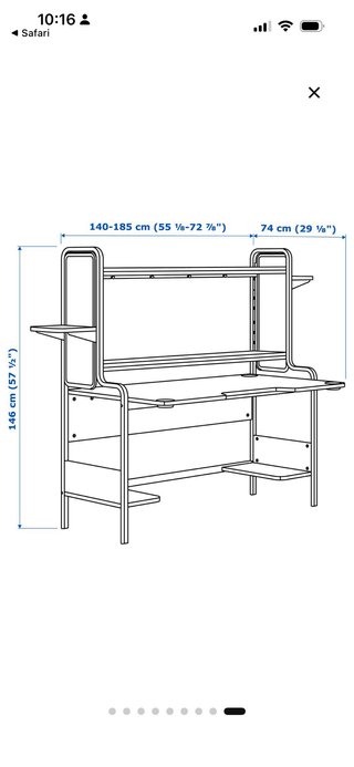 Escritorio Gaming IKEA FREDDE