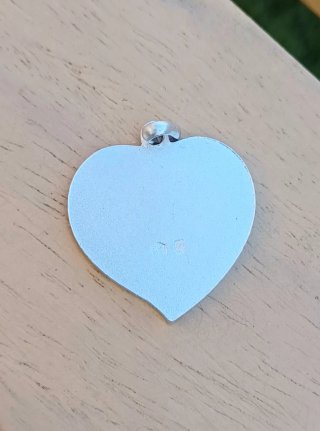Colgante Corazón Plata Rodiada Je T'aime
