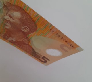 Billete de 5 Dólares de Nueva Zelanda