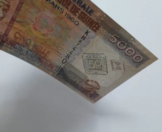 Billete 5000 Francos Guineanos 2010
