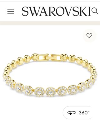 Pulsera Swarovski Angelic Oro 18k