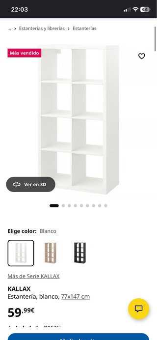 Estantería KALLAX Blanca