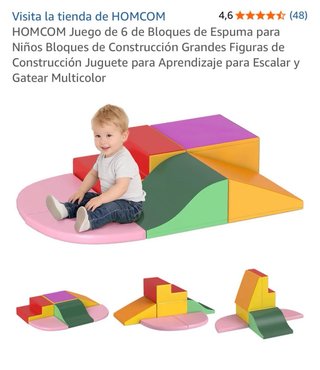 Juego 6 bloques espuma como nuevos