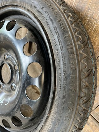 Rueda de emergencia Opel Astra J 16