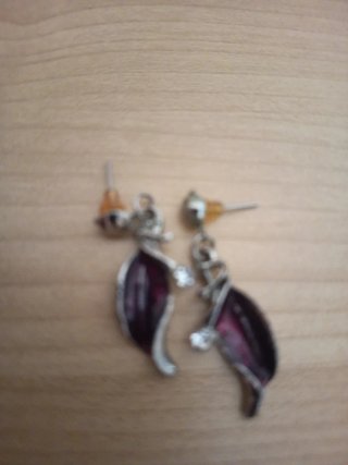 Pendientes plateados
