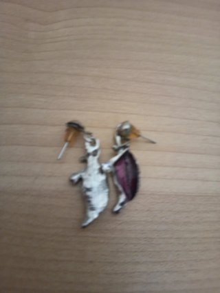 Pendientes plateados