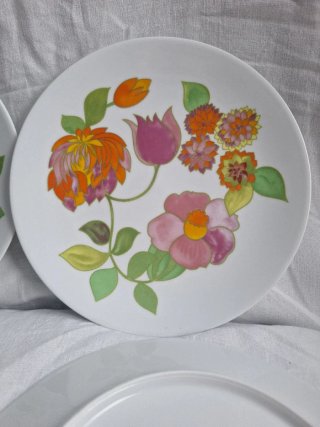 Platos Porcelana Georges Boyer Limoges Flores