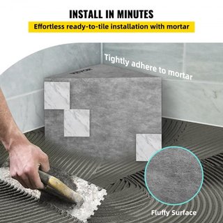 Sedile doccia piastrellabile, 22.4" x 16" x 20" Sedile doccia pronto per piastrelle, impermeabile di fabbrica e 100% a prova di perdite