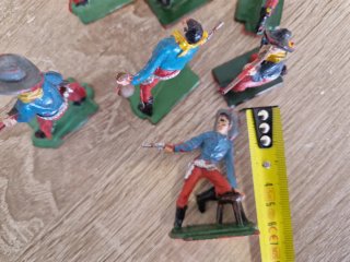 Lote 8 figuras PVC Oeste Vaquero