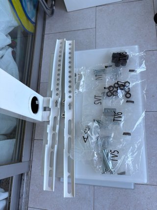 Mueble TV SONTEC cristal blanco